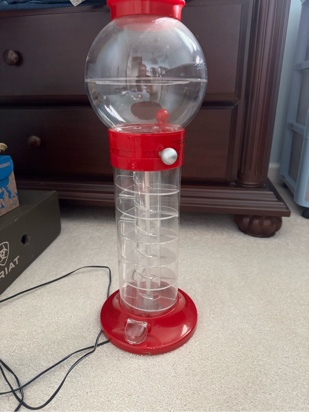 Red Kids Candy Dispenser Toy - Fun Treat Server